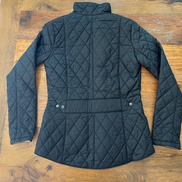 Barbour NWOT quilted black jacket size 4 - Picture 10 of 11